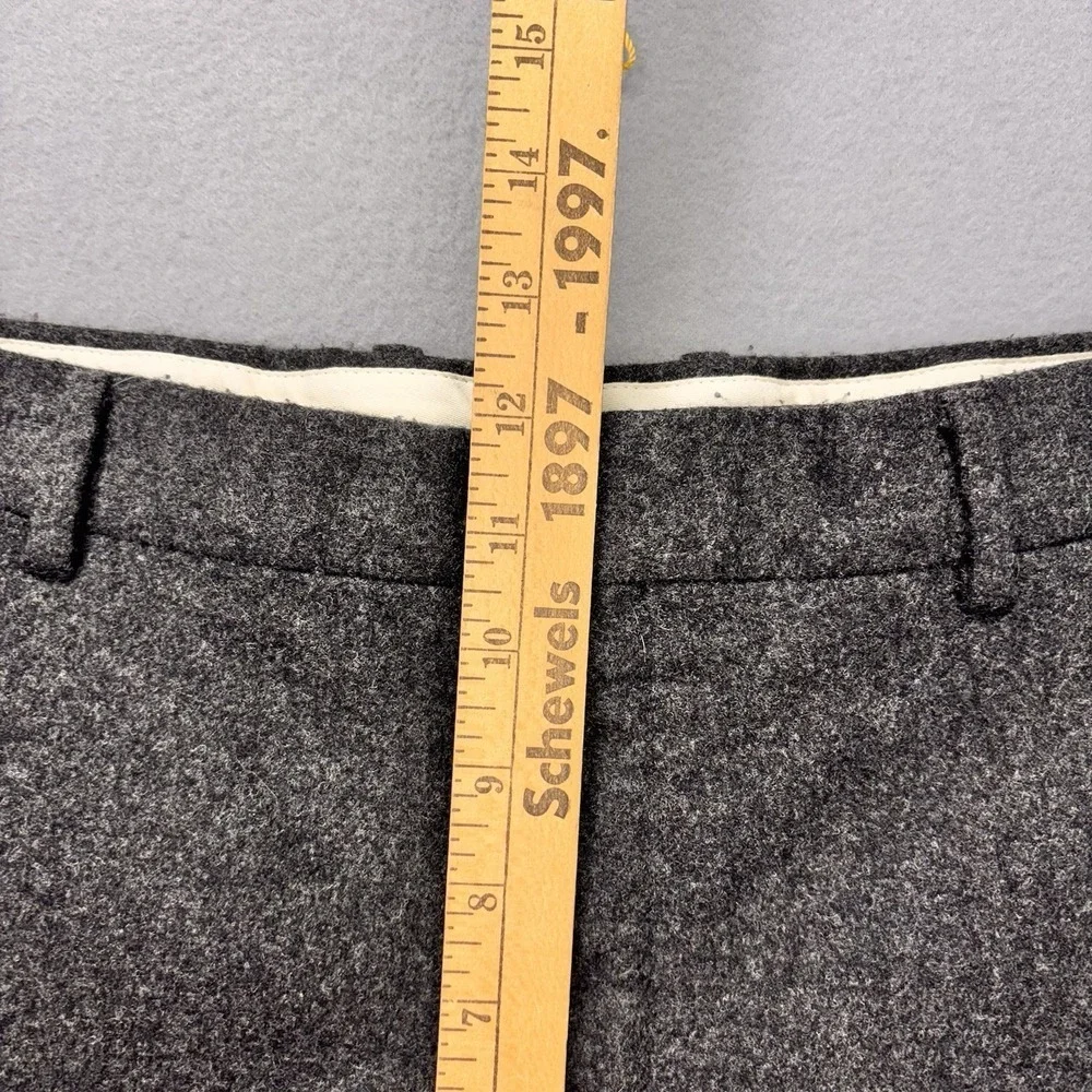 Polo Ralph Lauren‎ Dress Pant Mens 36x30 100% Merino Wool Gray Made in Italy